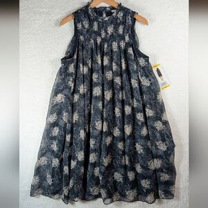 215-Joie NWT Dress in Navy and Cream
